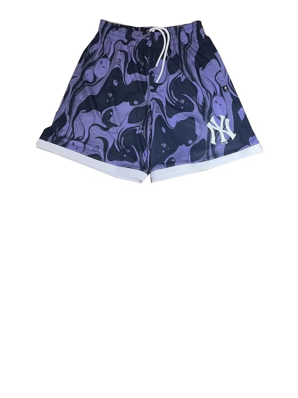 Pantaloncino Felpa 47 Uomo Basket Enamel Twist New City New York Yankees Viola 47 Angolo dello Sport