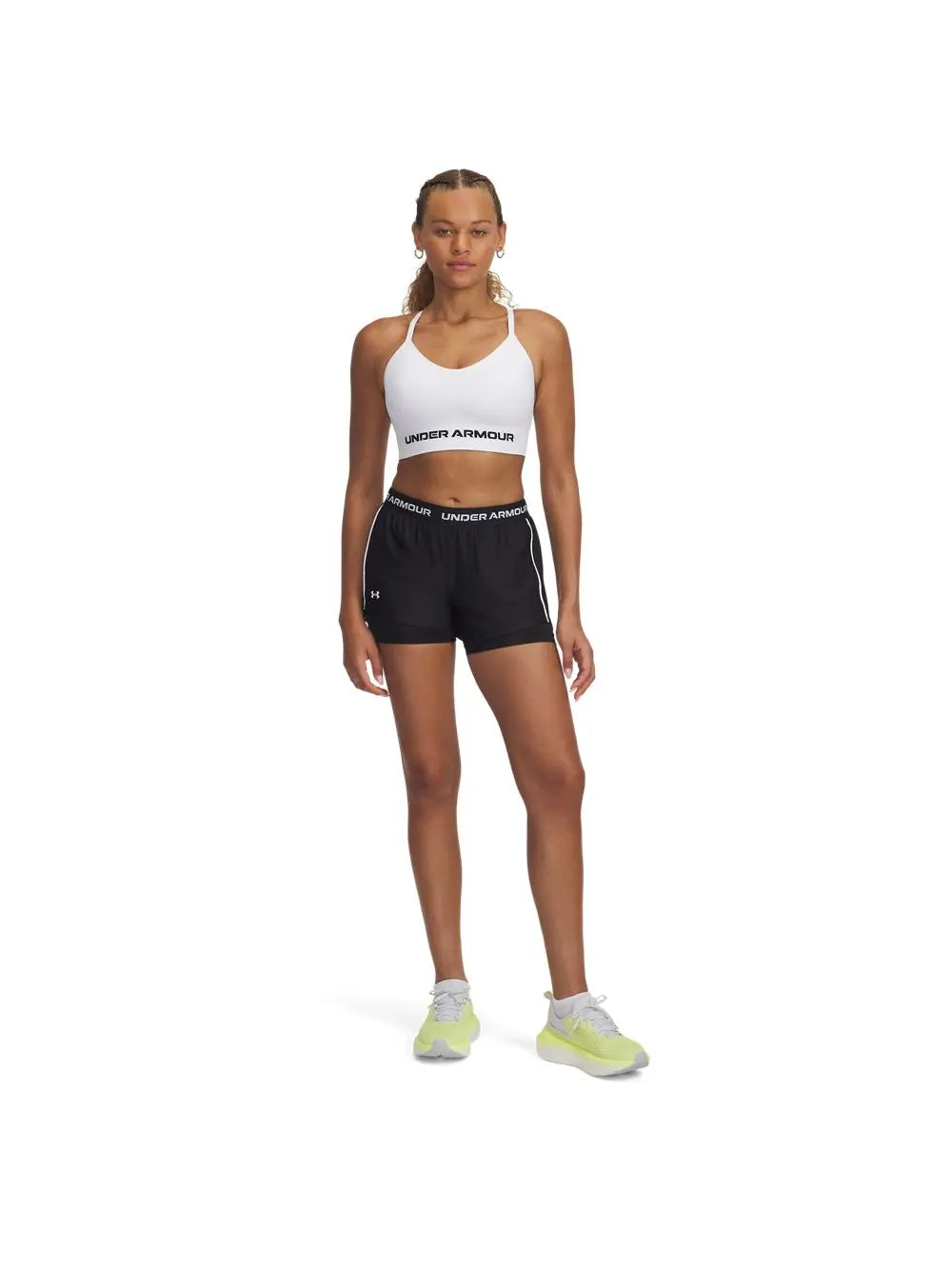 Pantaloncino Sportivo Under Armour TECH PLAY UP 2IN1 Donna - Nero