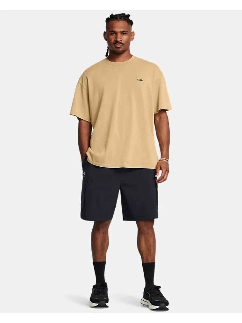 Pantaloncino Sportivo Under Armour UA VIBE WOVEN CARGO Uomo - Nero