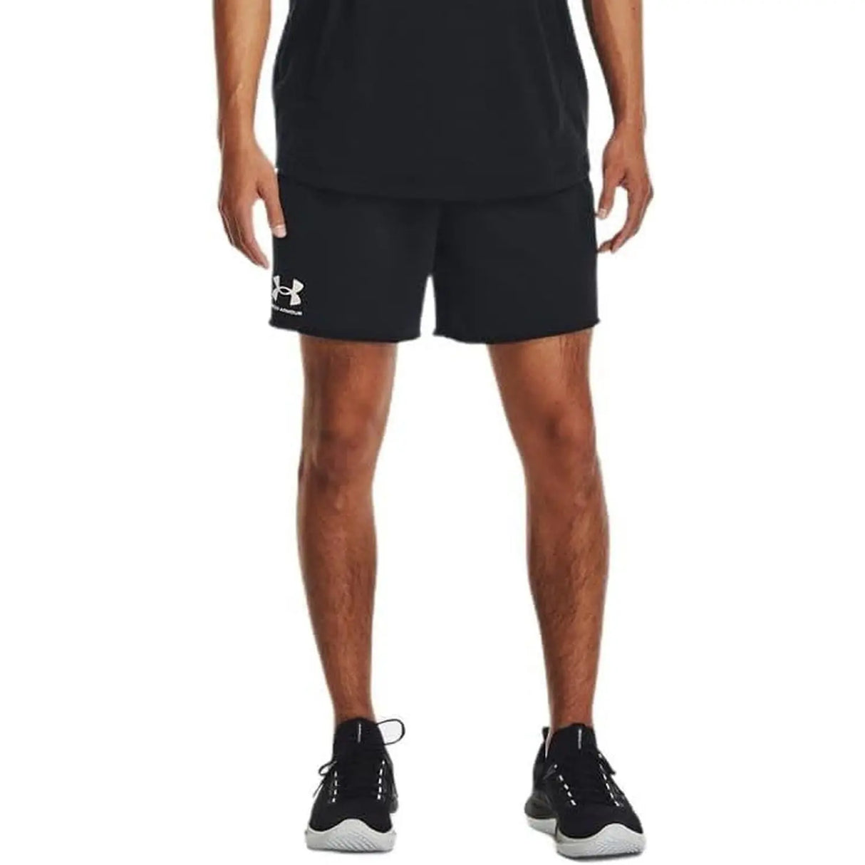 Pantaloncino Sportivo Under Armour Uomo Ua Rival Terry 6in Nero Under Armour Angolo dello Sport