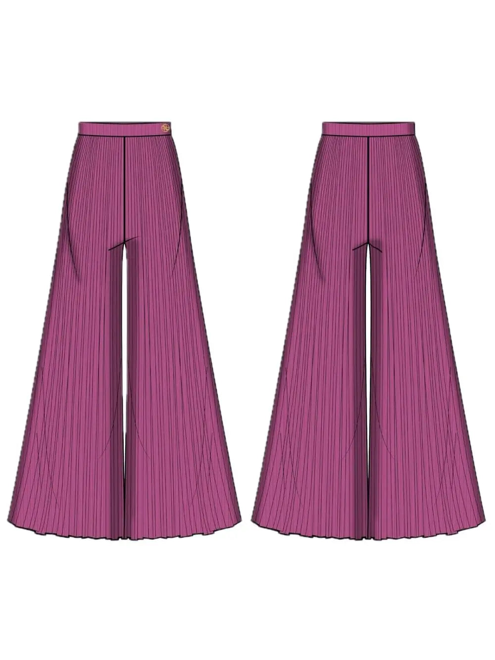 Pantalone Guess CREPONNE PALAZZO in creponne Bambina - Fuxia