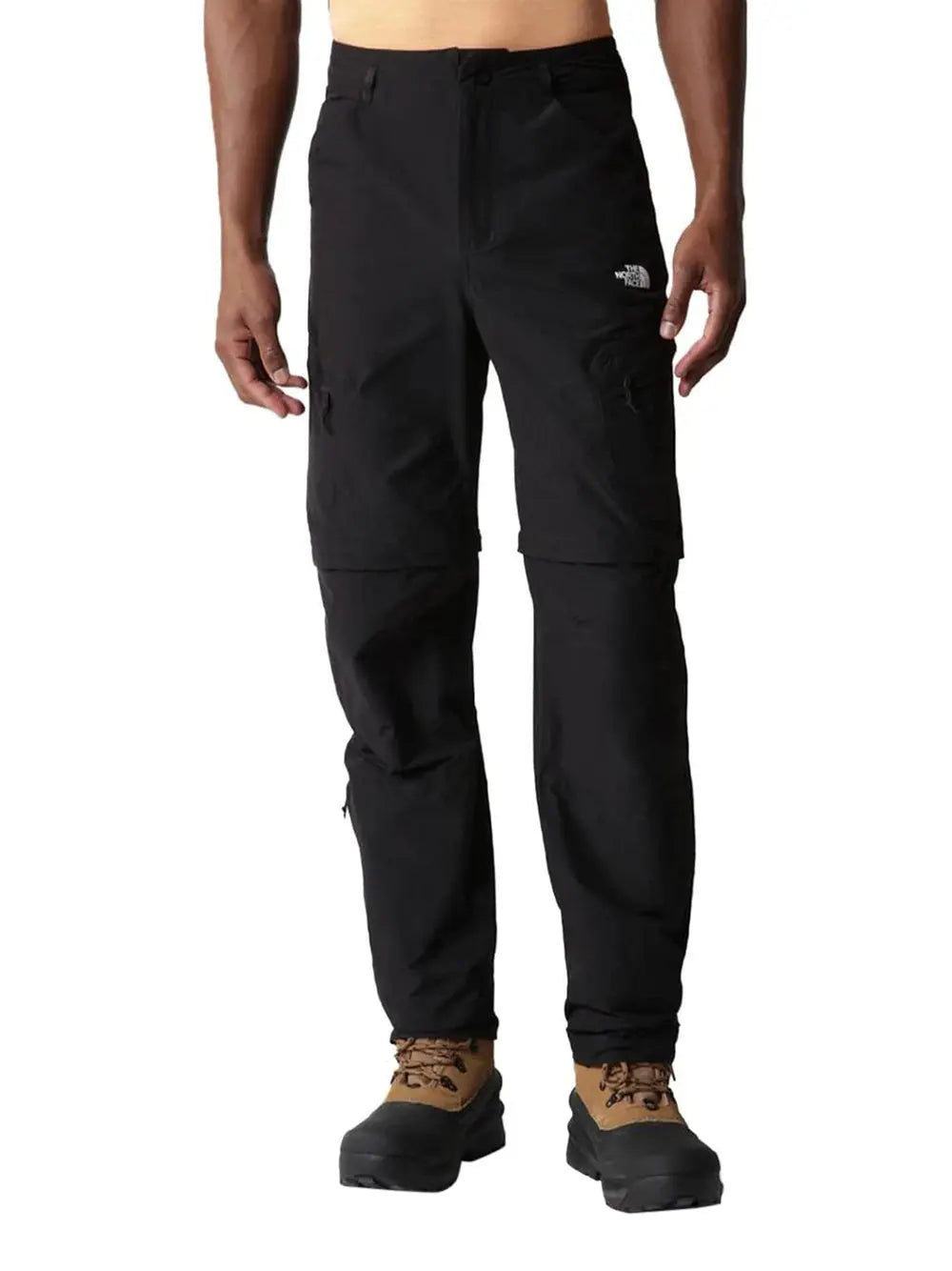 Pantalone Sportivo The North Face Uomo Exploration Conv Reg Tapered Nero The North Face Angolo dello Sport