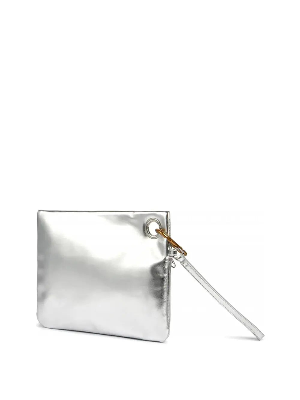 Pochette Sundek Donna Laminated Clutch Argento Sundek Angolo dello Sport