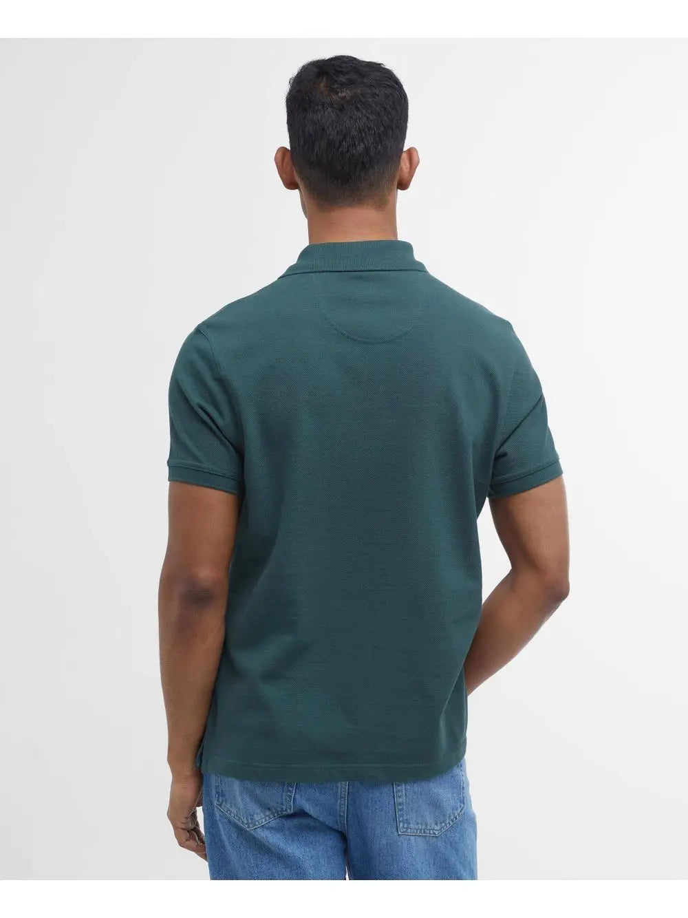 Polo Barbour tartan piquet Uomo - Verde