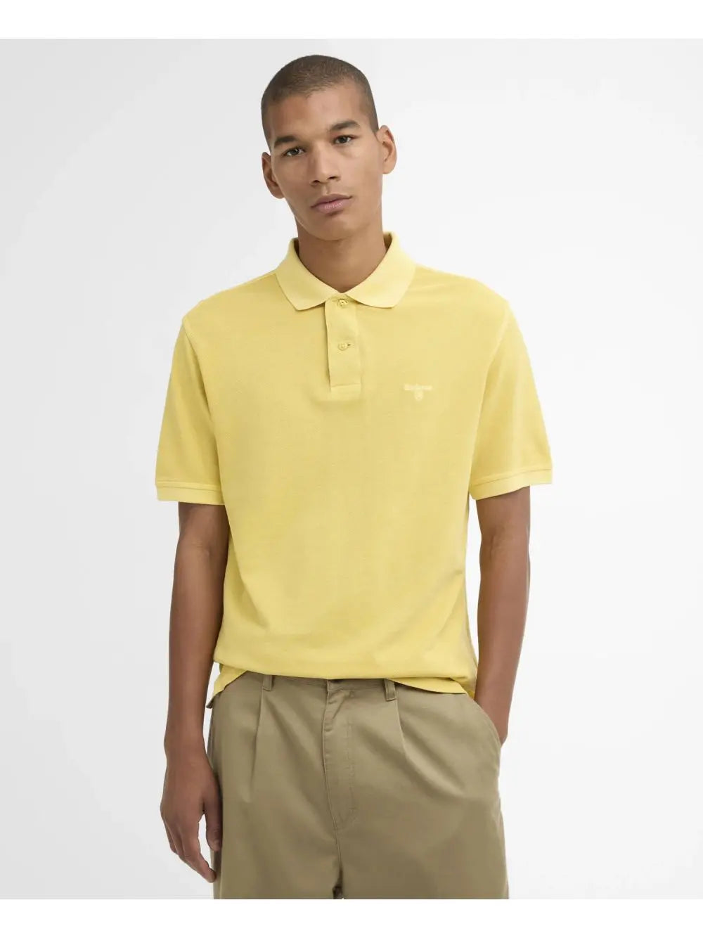 Polo Barbour washed tartan Uomo - Giallo