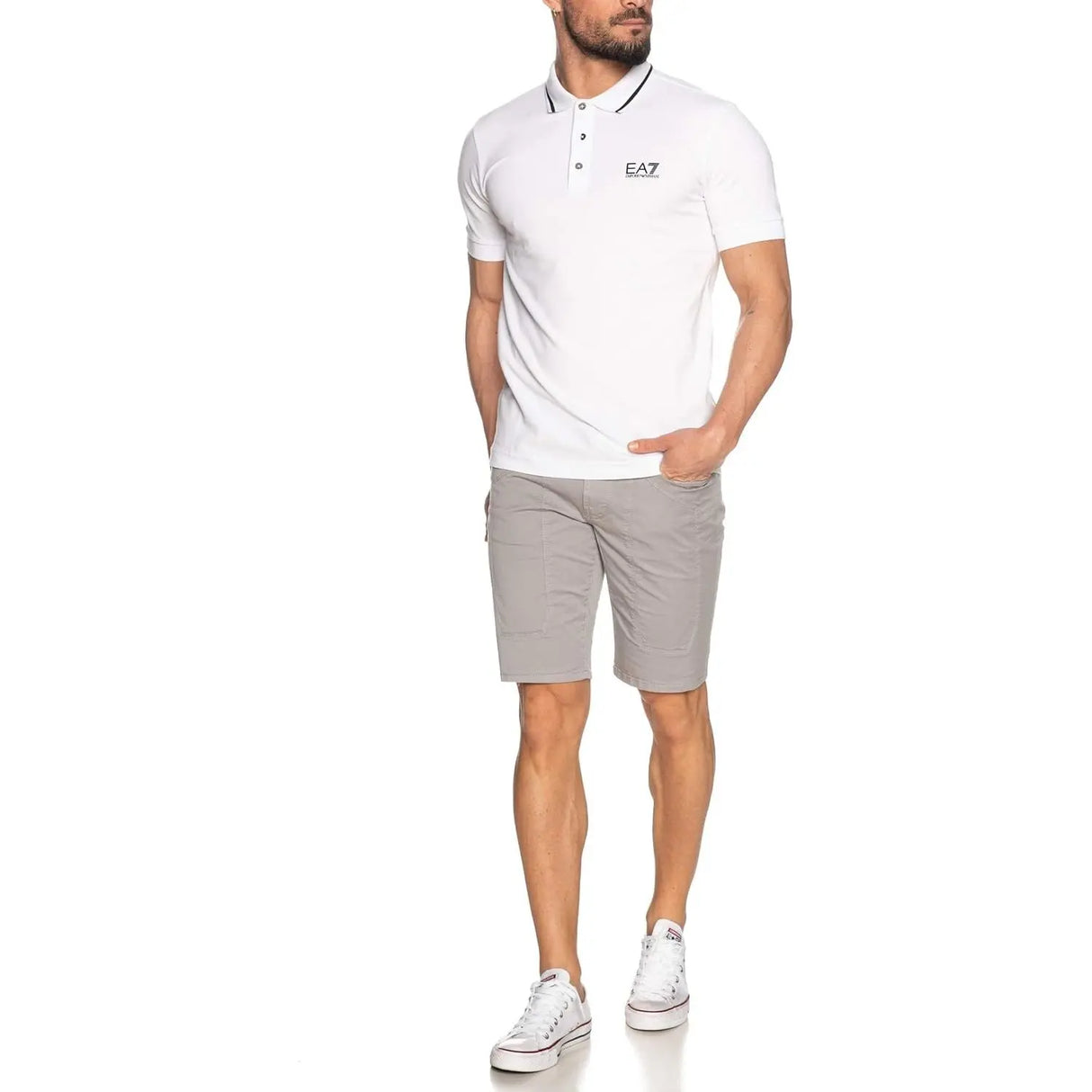 Polo EA7 Uomo Bianco EA7 Angolo dello Sport
