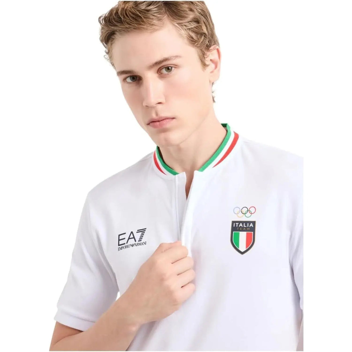 Polo EA7 Uomo Bianco