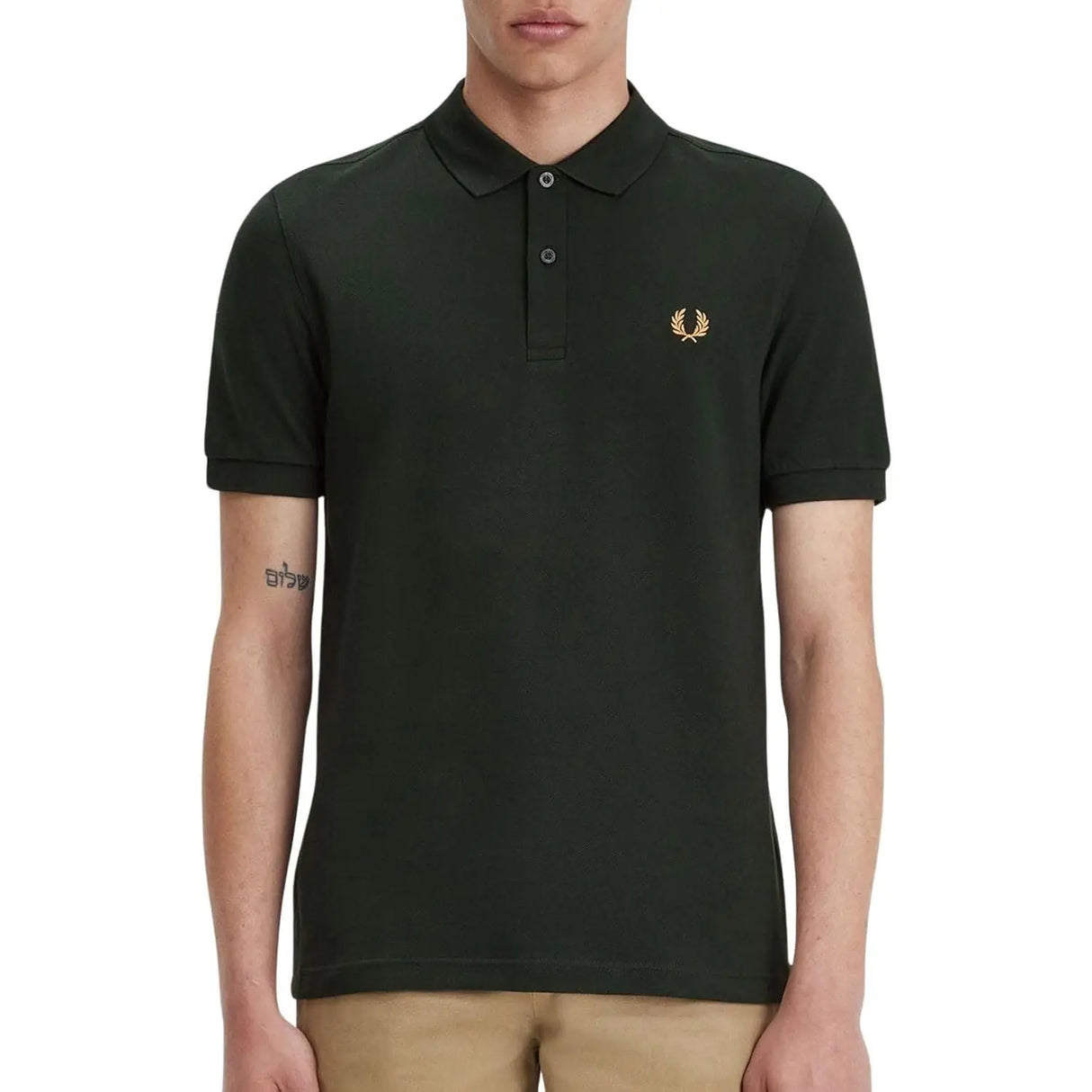 Polo FRED PERRY Uomo PLAIN Verde FRED PERRY Angolo dello Sport