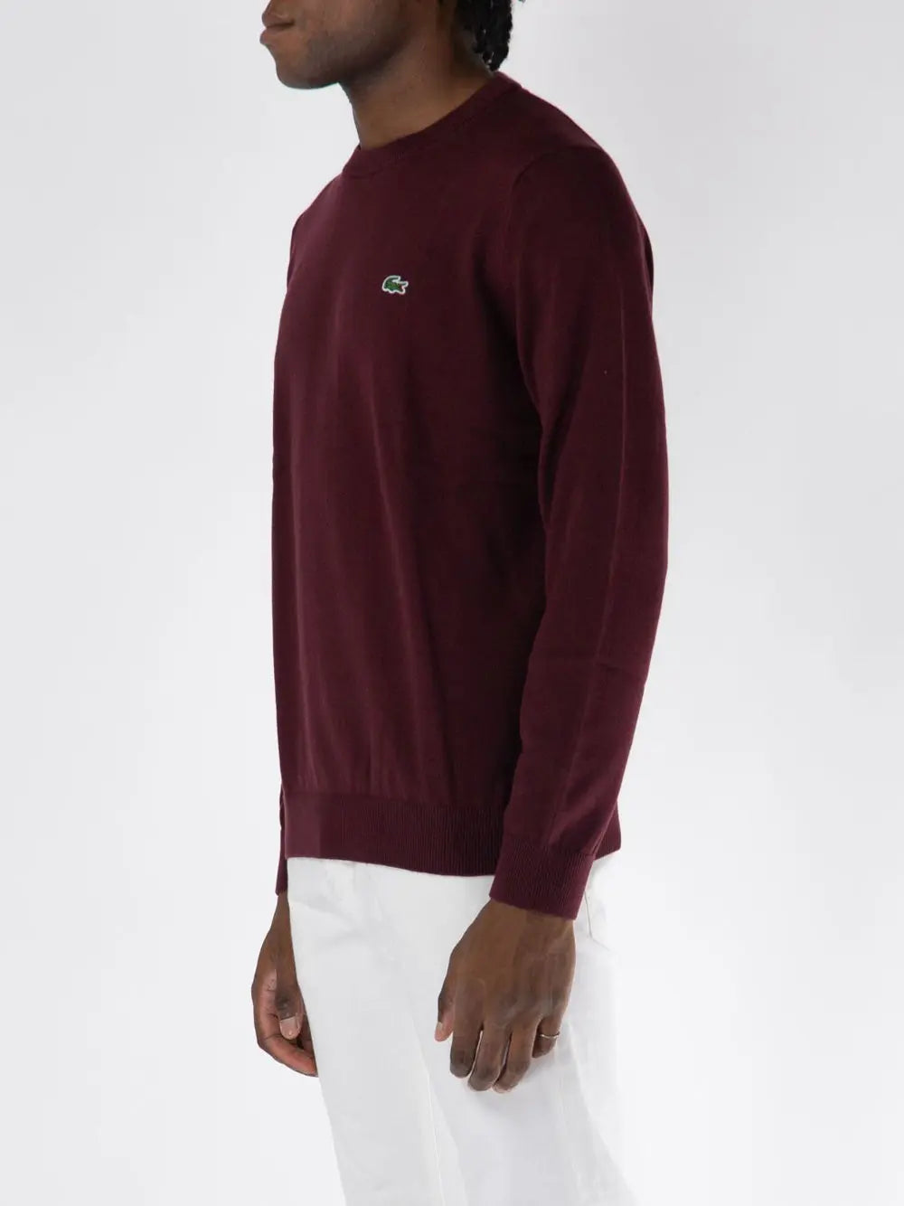 Pullover Lacoste Uomo Bordeaux Lacoste Angolo dello Sport