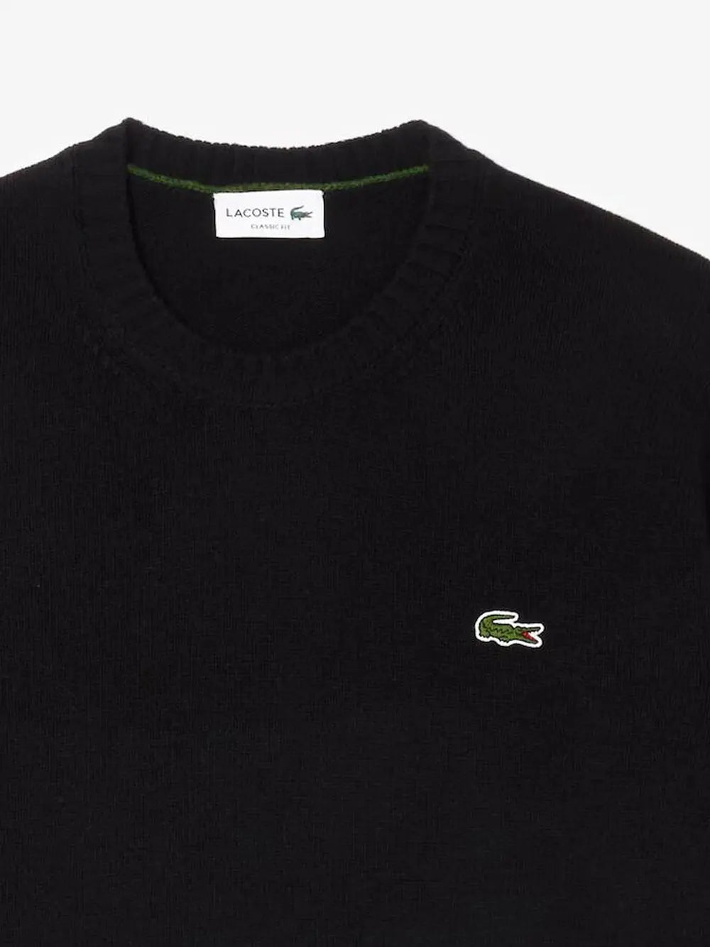 Pullover Lacoste Uomo Nero Lacoste Angolo dello Sport