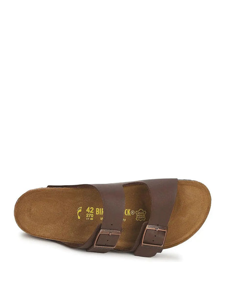 Sandali Birkenstock Unisex Arizona Bf Fascia Marrone Birkenstock  Angolo dello Sport
