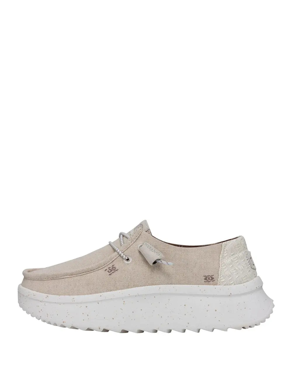 Scarpe In Tela Heydude Donna Wendy Peak Chambray Avorio Hey Dude  Angolo dello Sport