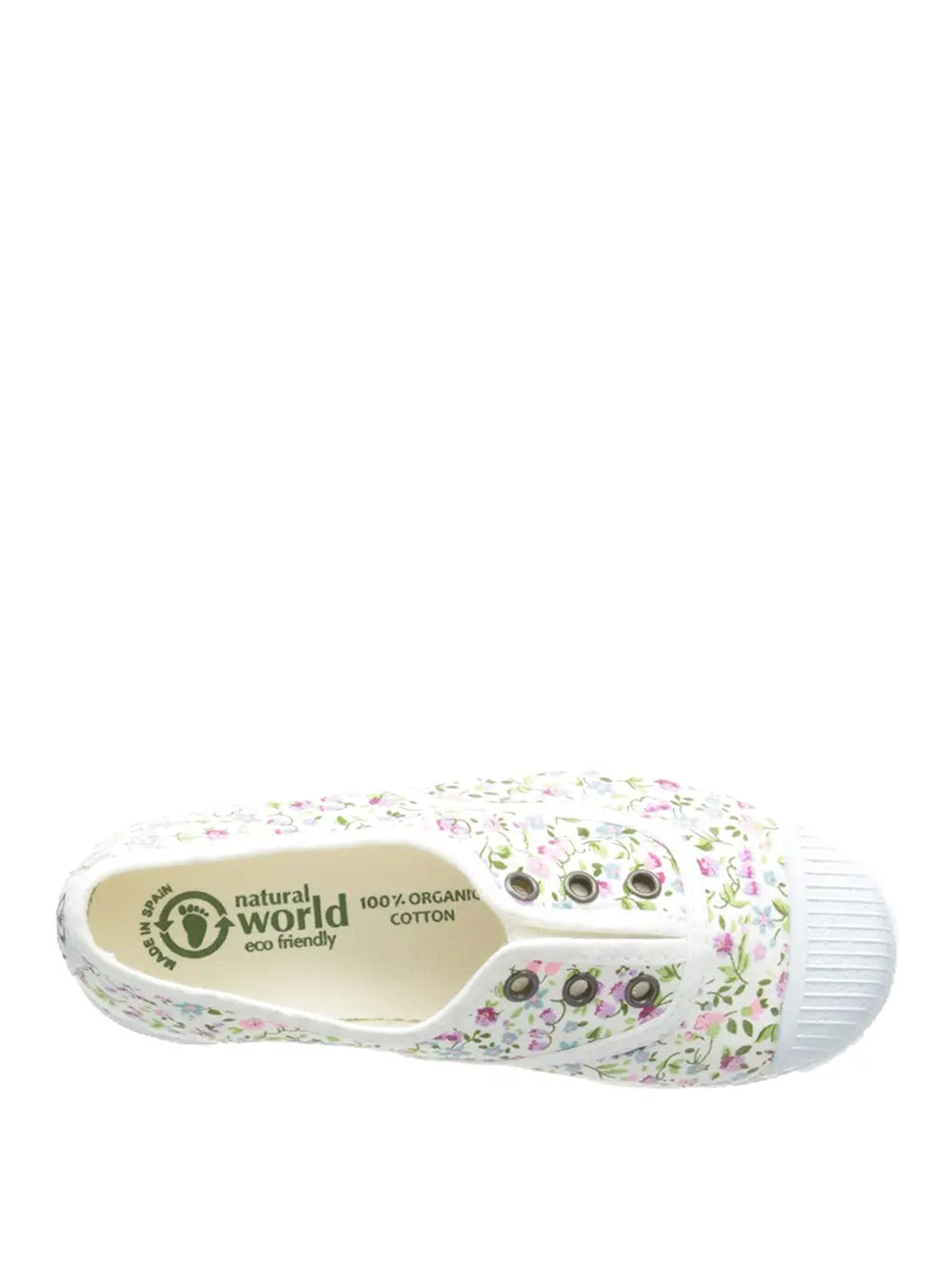 Scarpe In Tela Natural World Bambina - Bianco