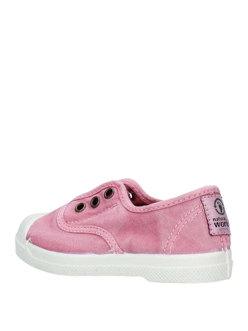 Scarpe In Tela Natural World Bambino Ingles Elastico Enzimatico Rosa Natural World Angolo dello Sport