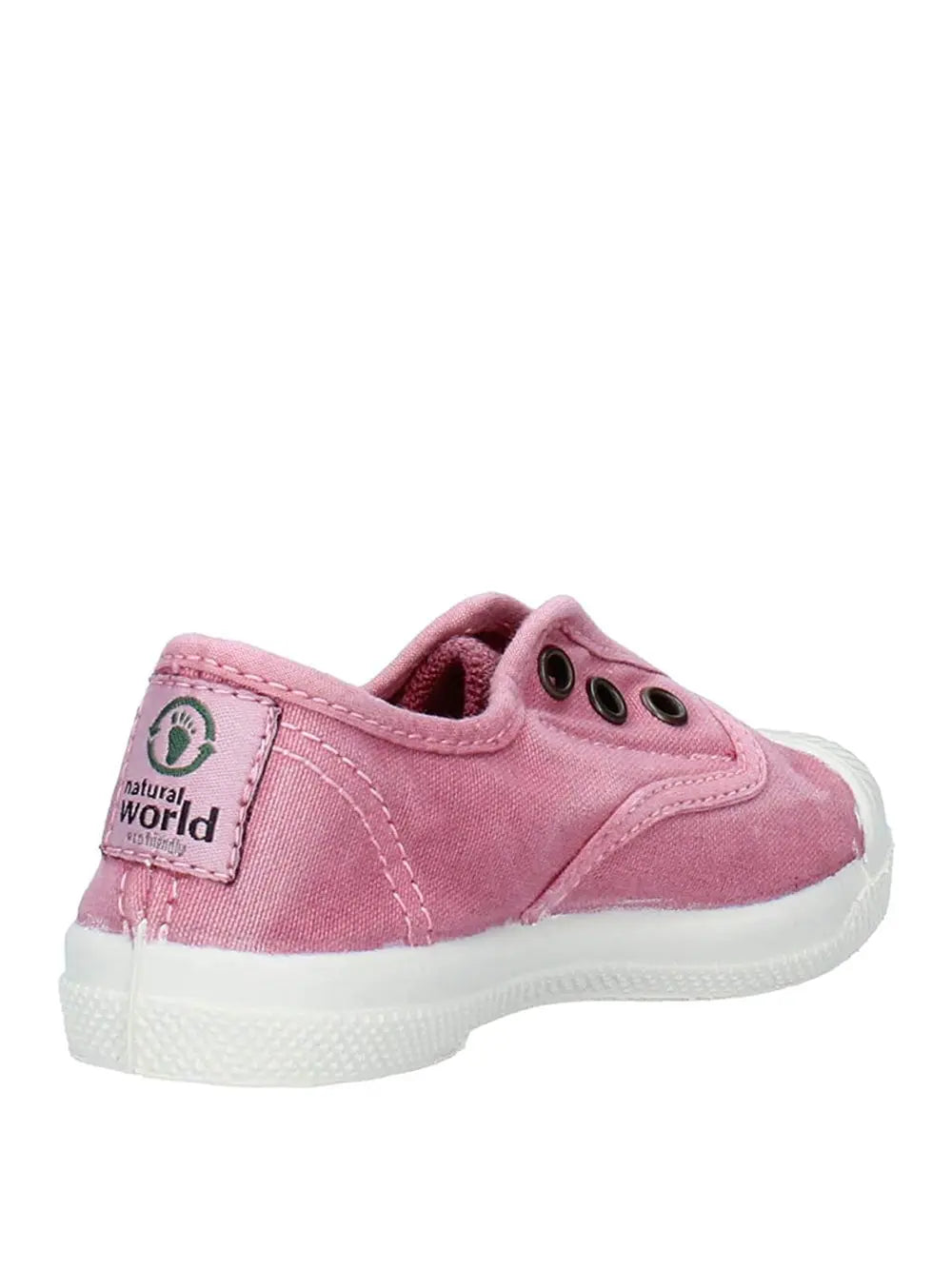Scarpe In Tela Natural World Bambino Ingles Elastico Enzimatico Rosa Natural World Angolo dello Sport