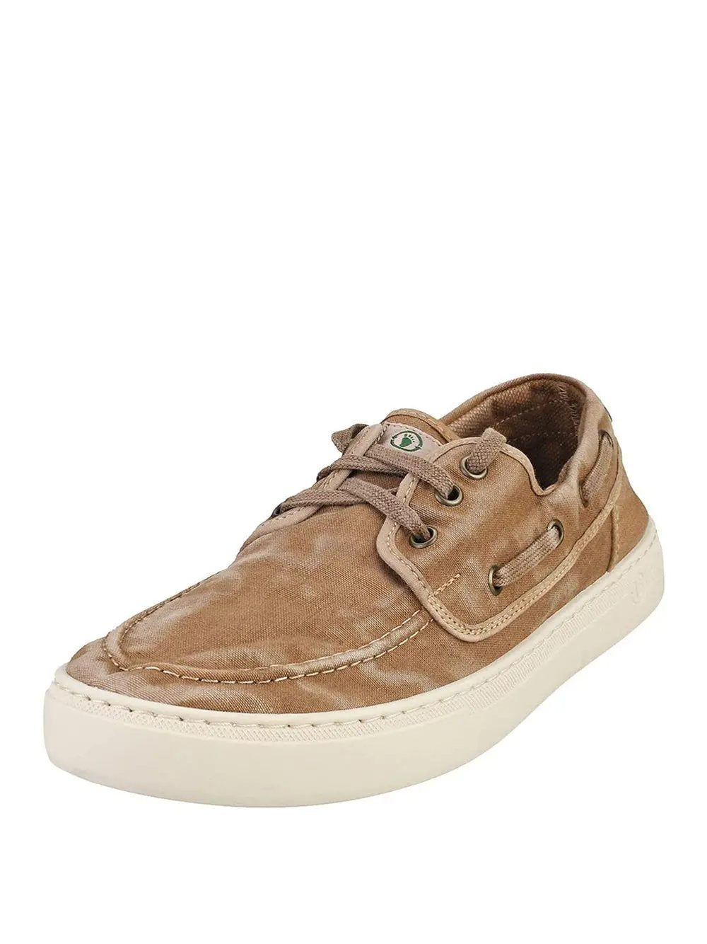 Scarpe In Tela Natural World Uomo Nautico Enzimatico Beige Natural World Angolo dello Sport