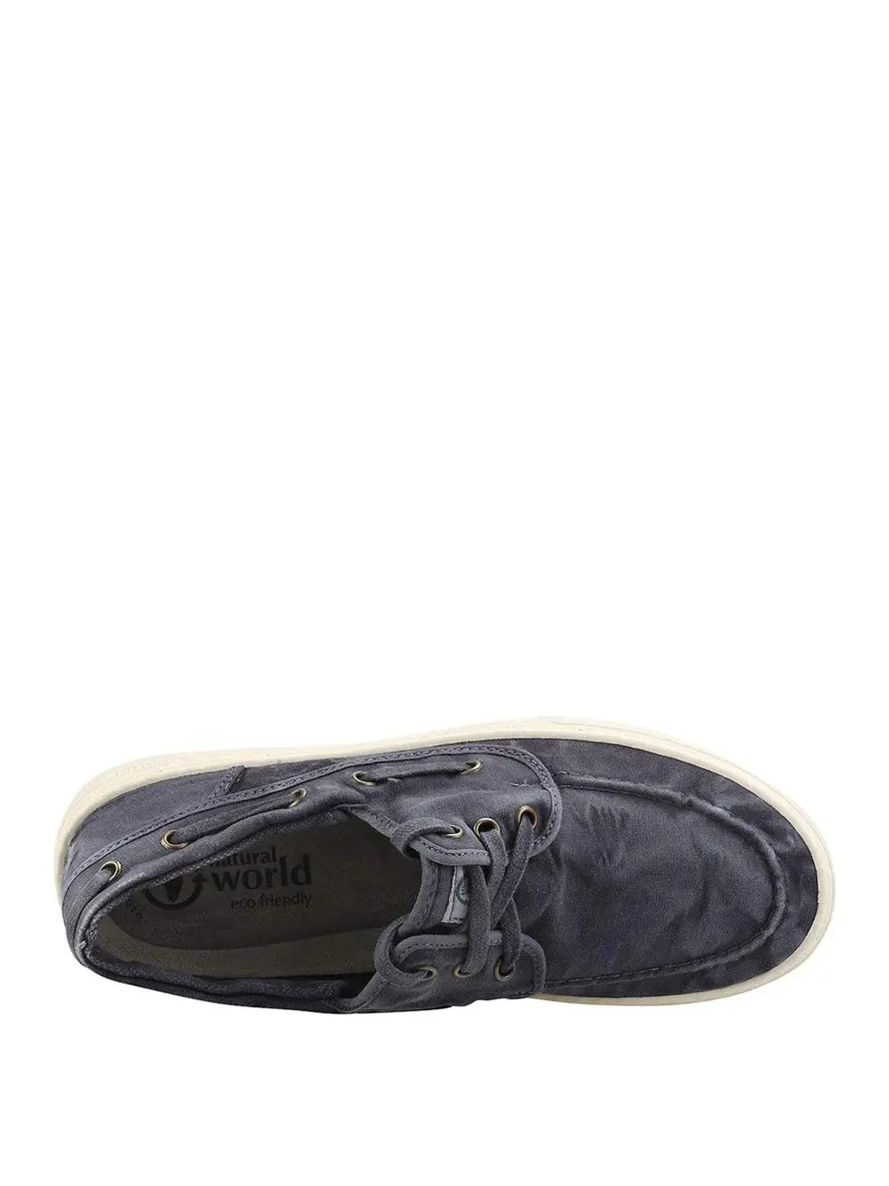 Scarpe In Tela Natural World Uomo Nautico Enzimatico Blu Natural World Angolo dello Sport