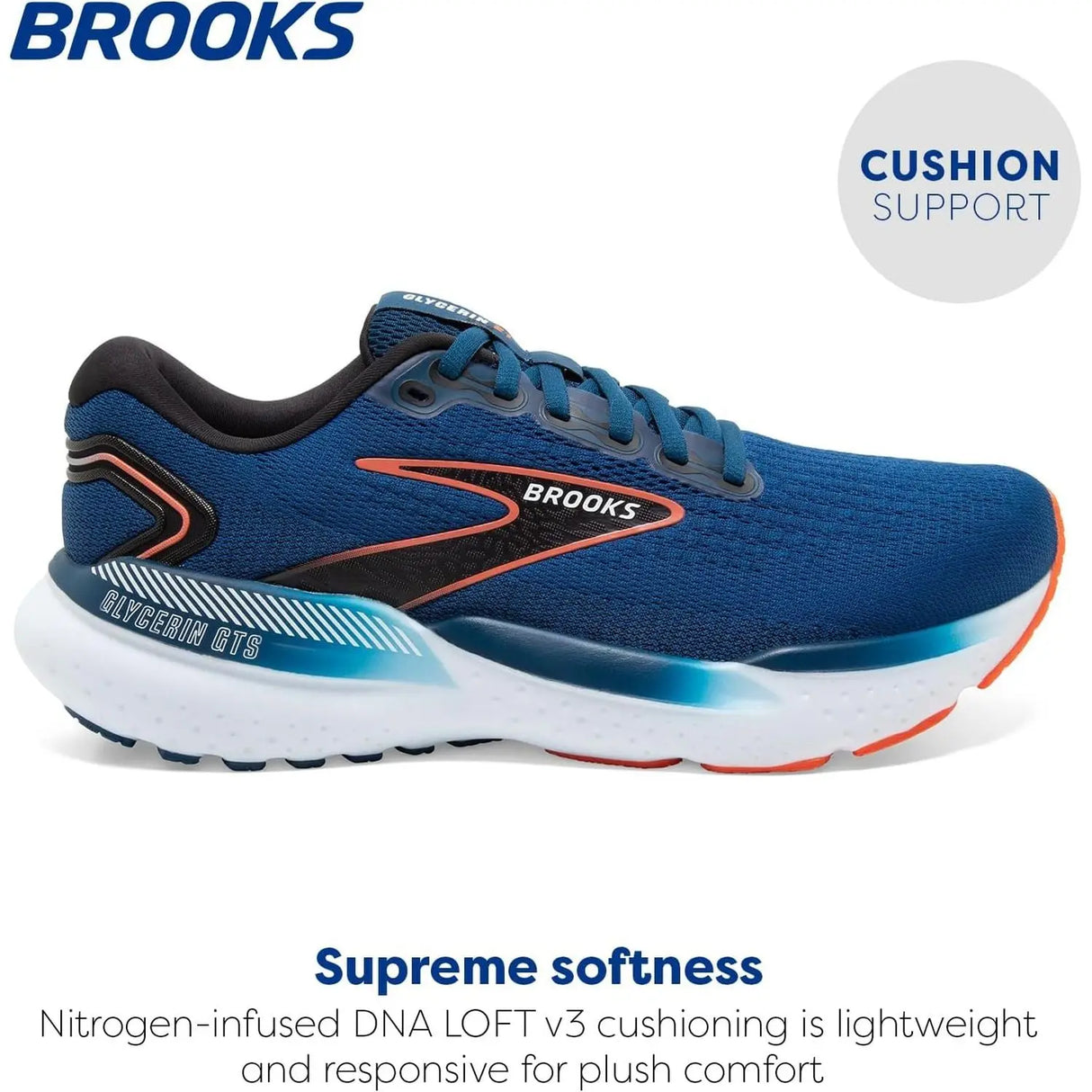 Scarpe Running BROOKS Uomo glycerin gts 21 Blu