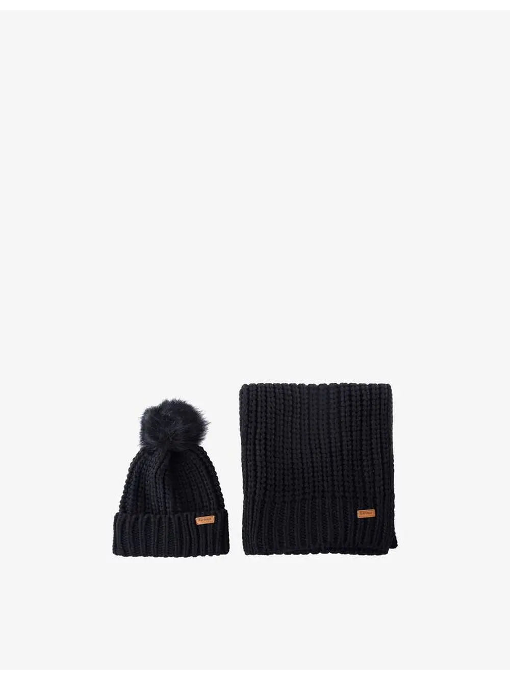 Set Barbour salturn beanie & scarf Donna - Nero