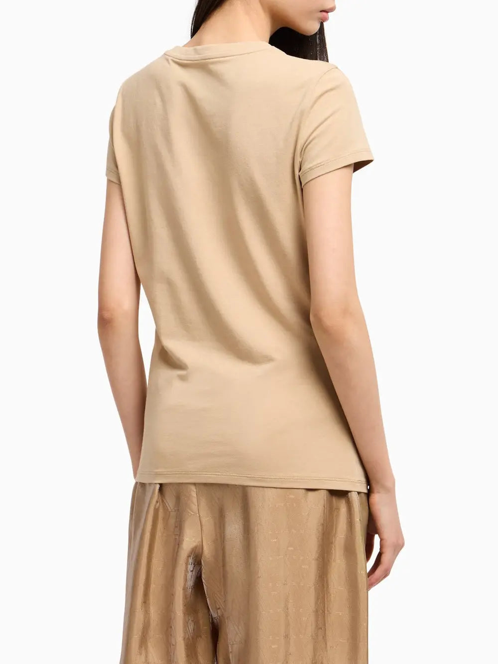T-Shirt Armani Exchange Donna - Beige