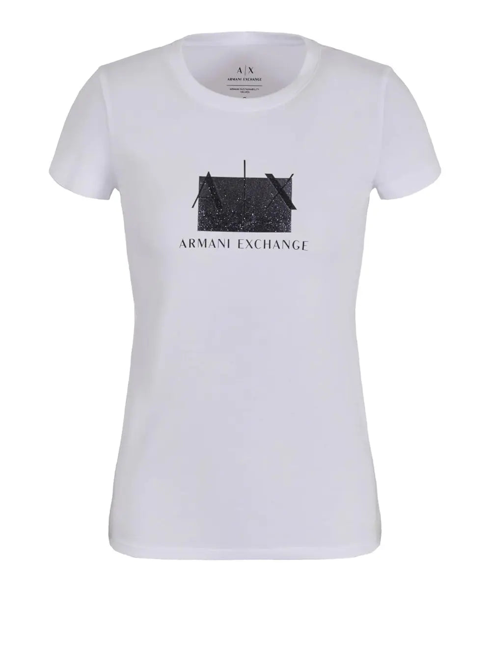 T-Shirt Armani Exchange Donna Bianco Armani Angolo dello Sport