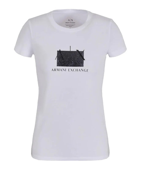T-Shirt Armani Exchange Donna Bianco Armani  Angolo dello Sport