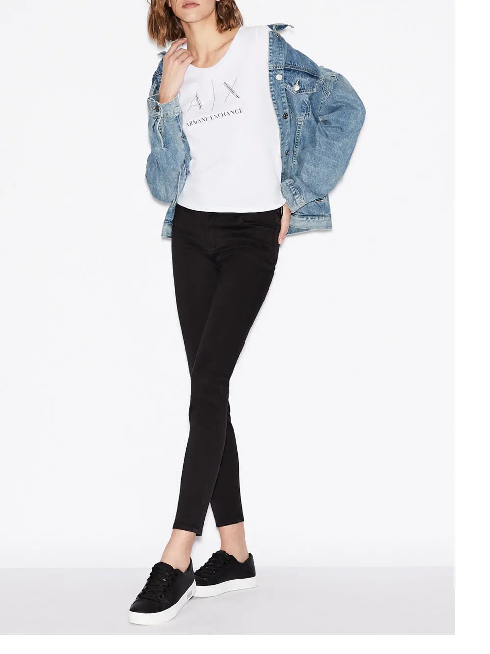 T-Shirt Armani Exchange Donna - Bianco