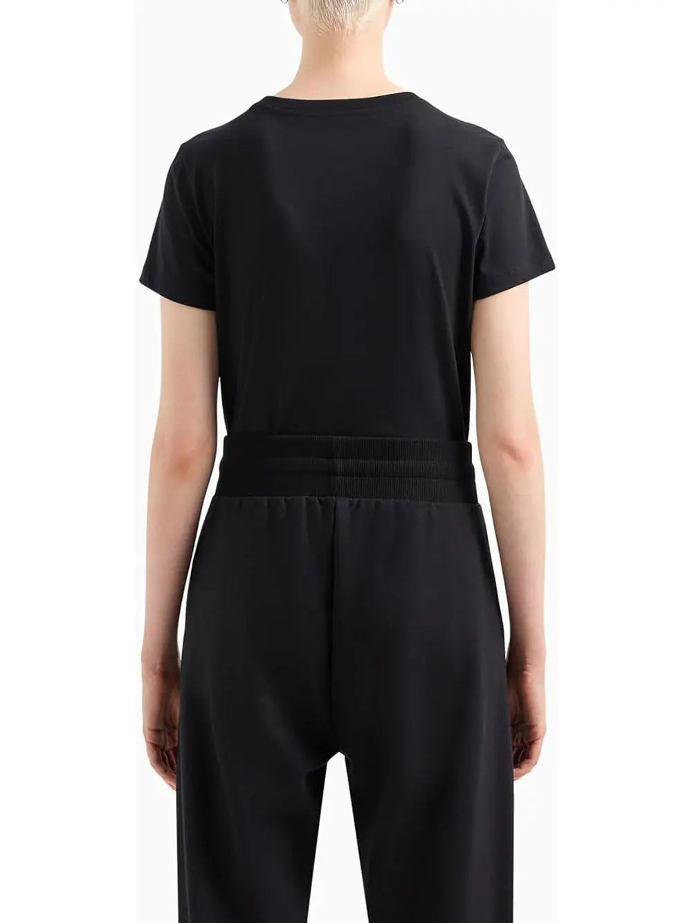 T-Shirt Armani Exchange Donna Nero Armani Angolo dello Sport