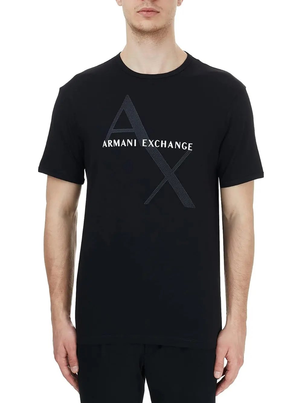 T-Shirt Armani Exchange Uomo Nero Armani Angolo dello Sport