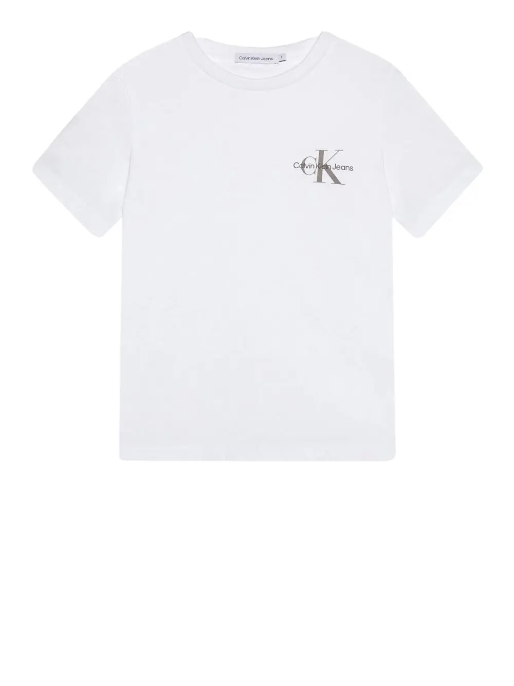T-Shirt Calvin Klein Bambino Chest Monogram Bianco Calvin Klein Angolo dello Sport