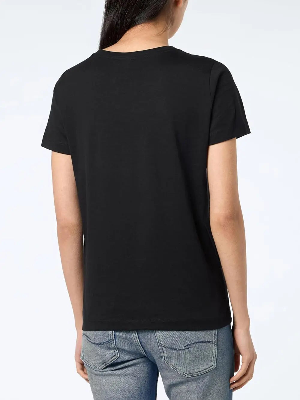 T-Shirt Champion Donna Nero Champion Angolo dello Sport