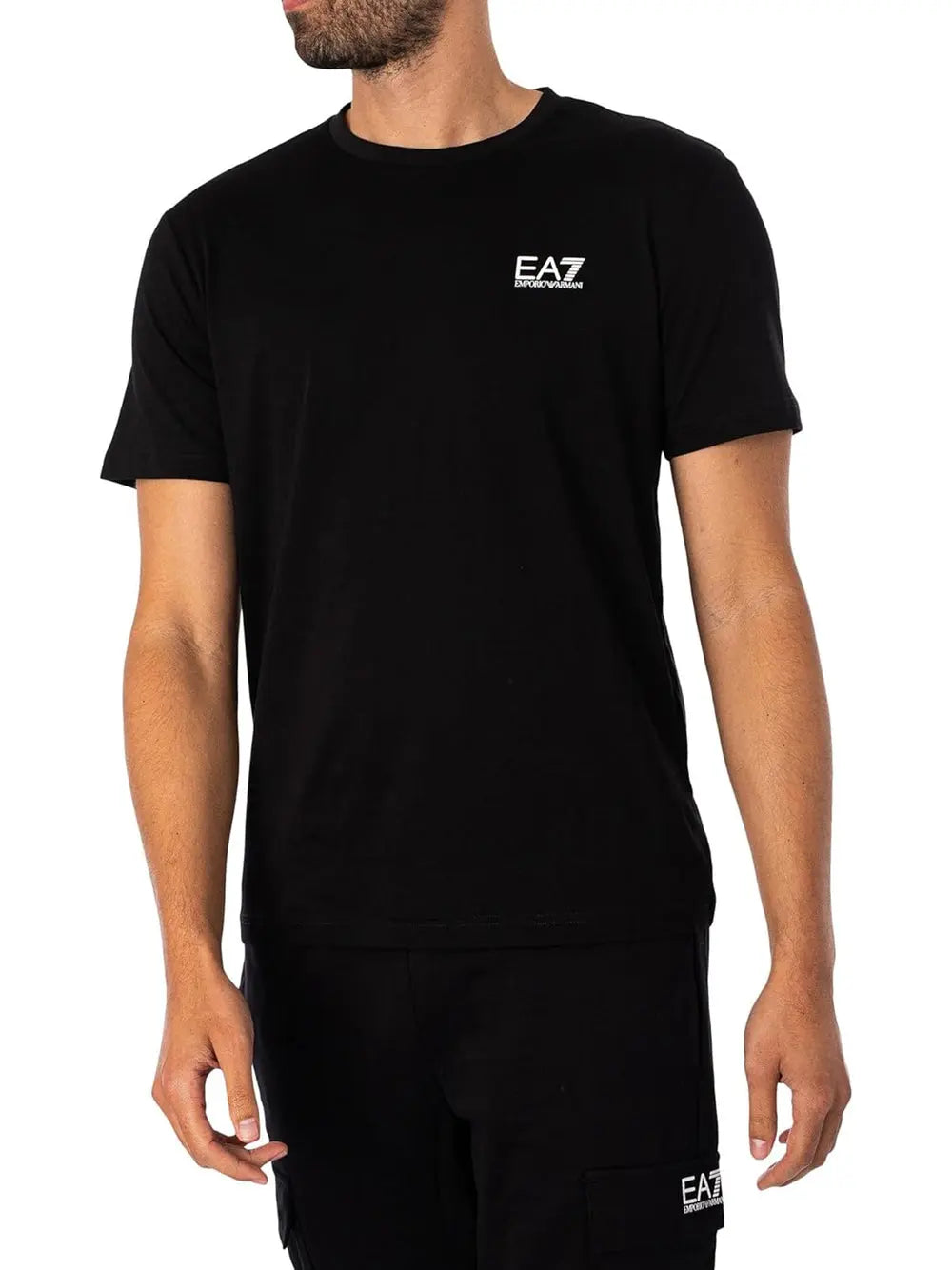 T-Shirt Ea7 Uomo Nero Ea7 Angolo dello Sport