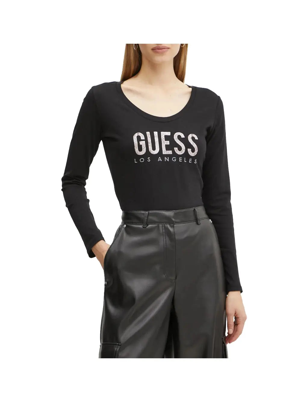 T-Shirt Guess Donna - Nero