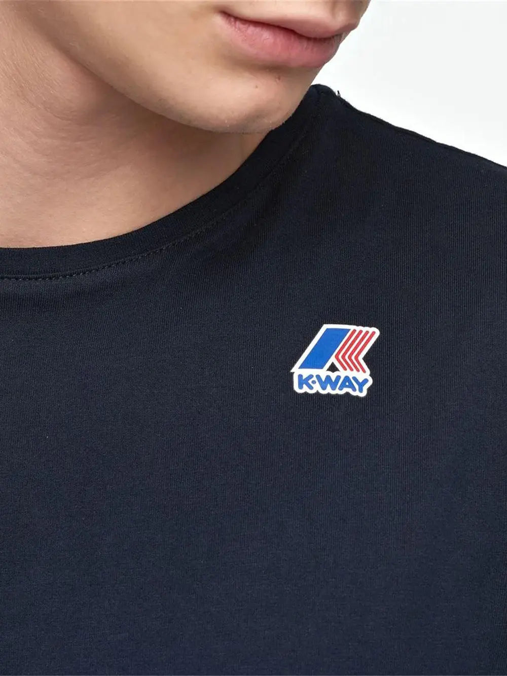 T-Shirt K-Way Uomo Le Vrai Edouard Blu K-Way  Angolo dello Sport