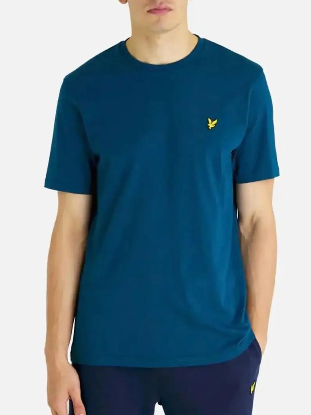 T-Shirt Lyle & Scott Uomo Plain Blu Lyle & Scott  Angolo dello Sport