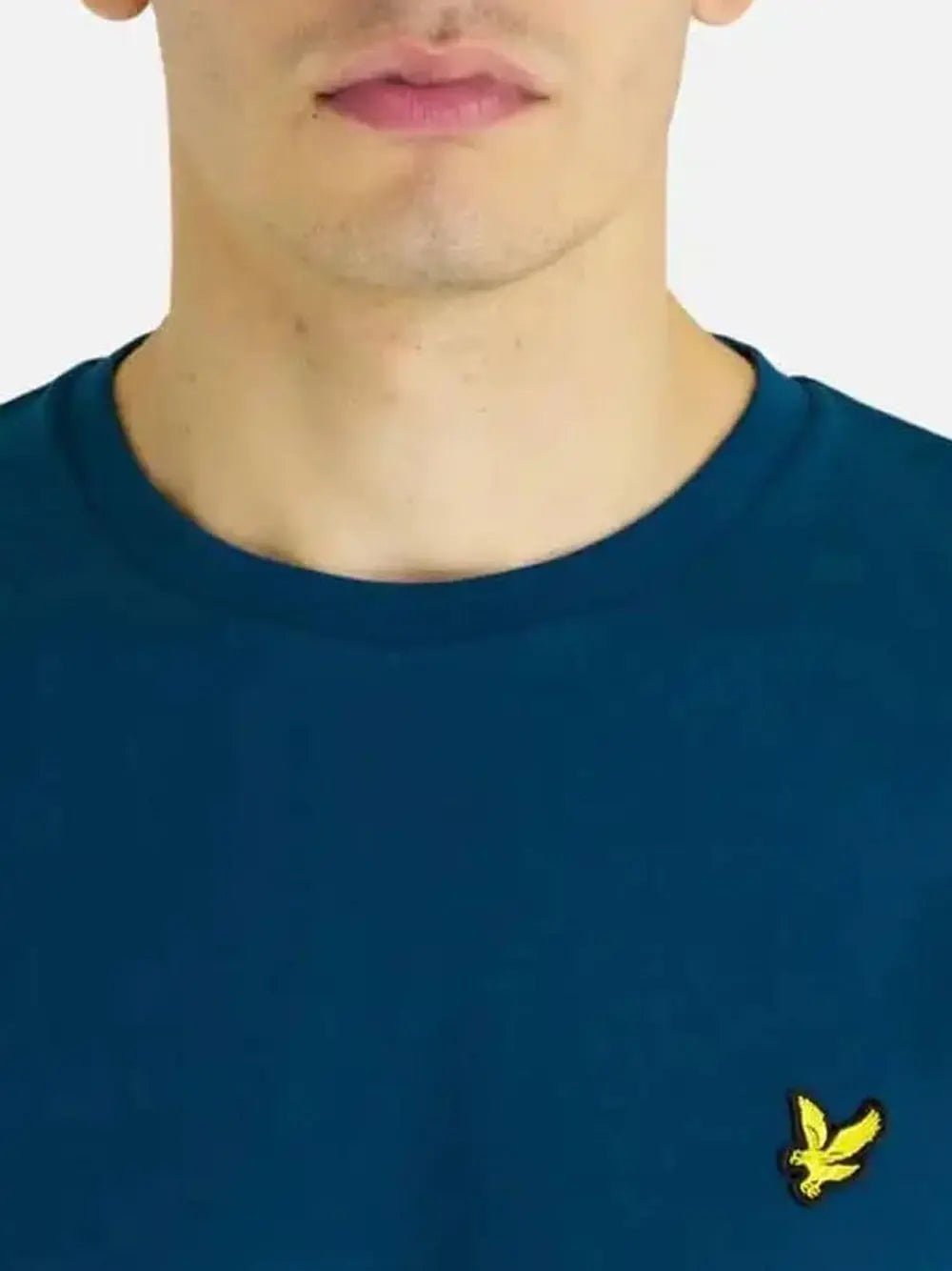 T-Shirt Lyle & Scott Uomo Plain Blu Lyle & Scott  Angolo dello Sport