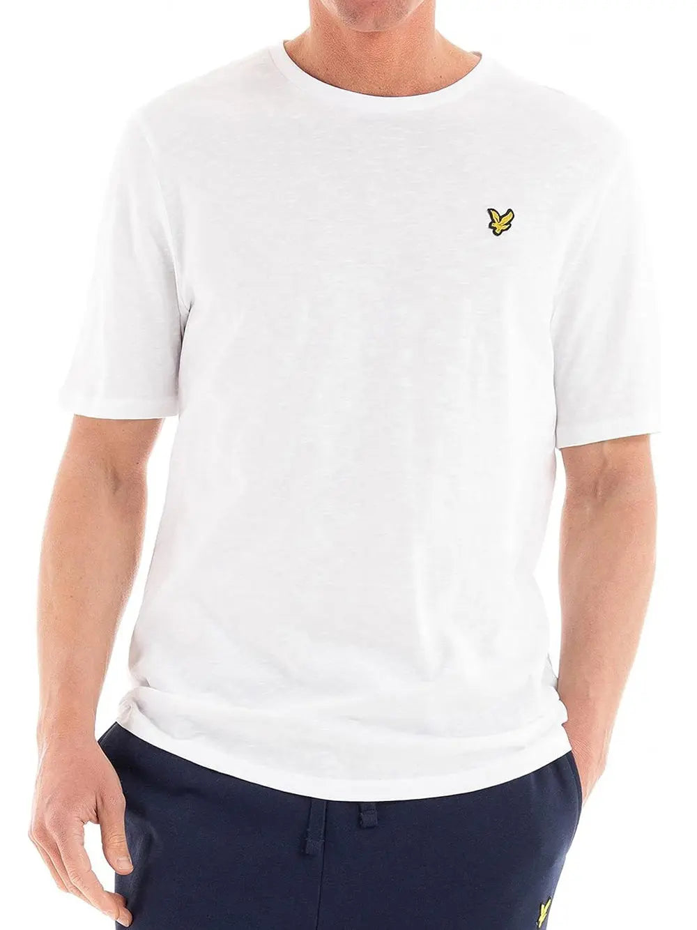 T-Shirt Lyle & Scott Uomo Slub Bianco Lyle & Scott  Angolo dello Sport