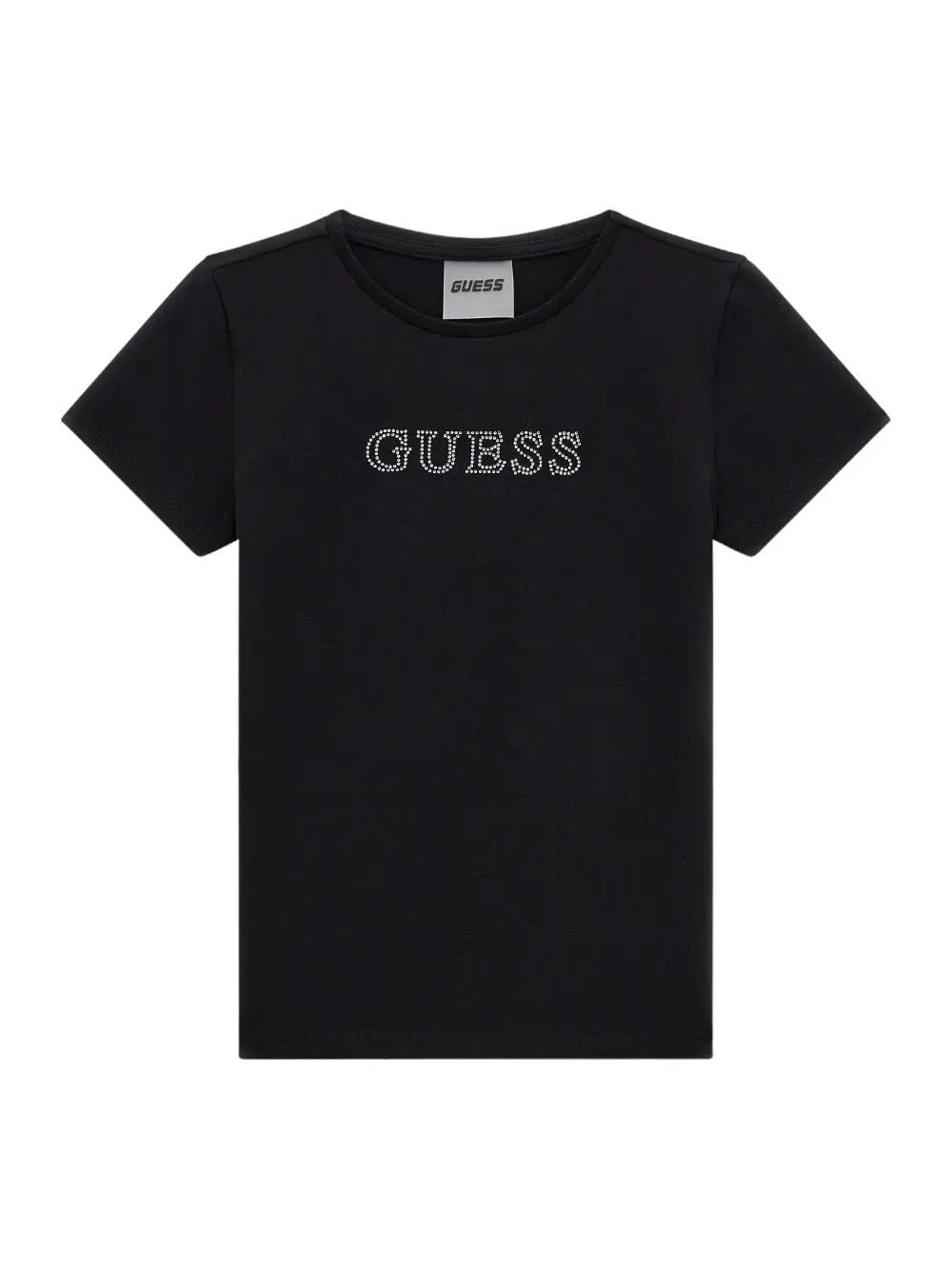 T-Shirt Minime Guess Jr Bambina - Nero