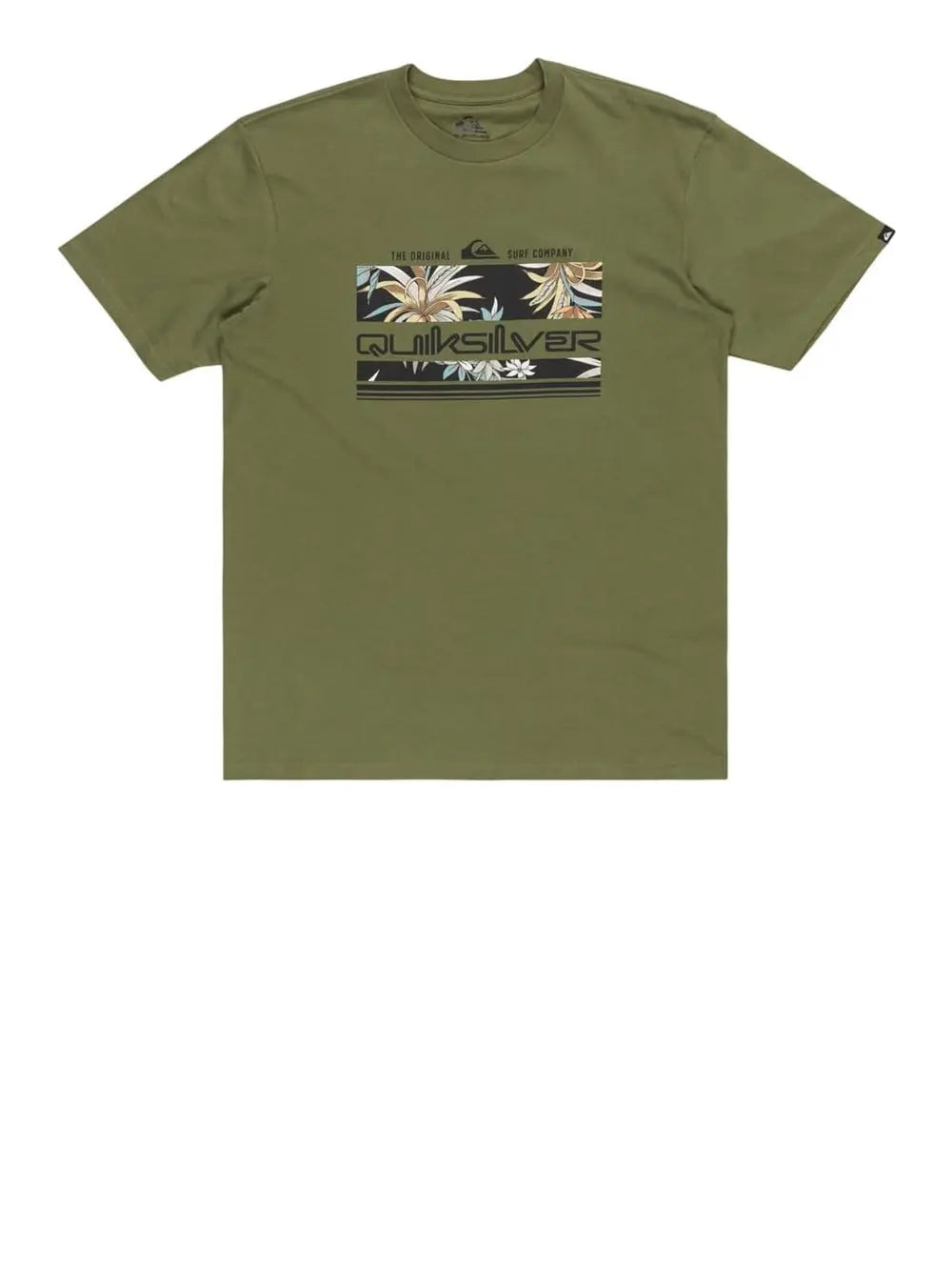 T-Shirt Quicksilver Uomo Tropical Rainbow Verde Quicksilver  Angolo dello Sport