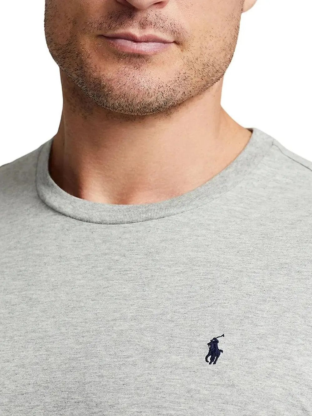 T-Shirt Ralph Lauren Uomo Ss Crew Sleep Top Grigio Ralph Lauren Angolo dello Sport
