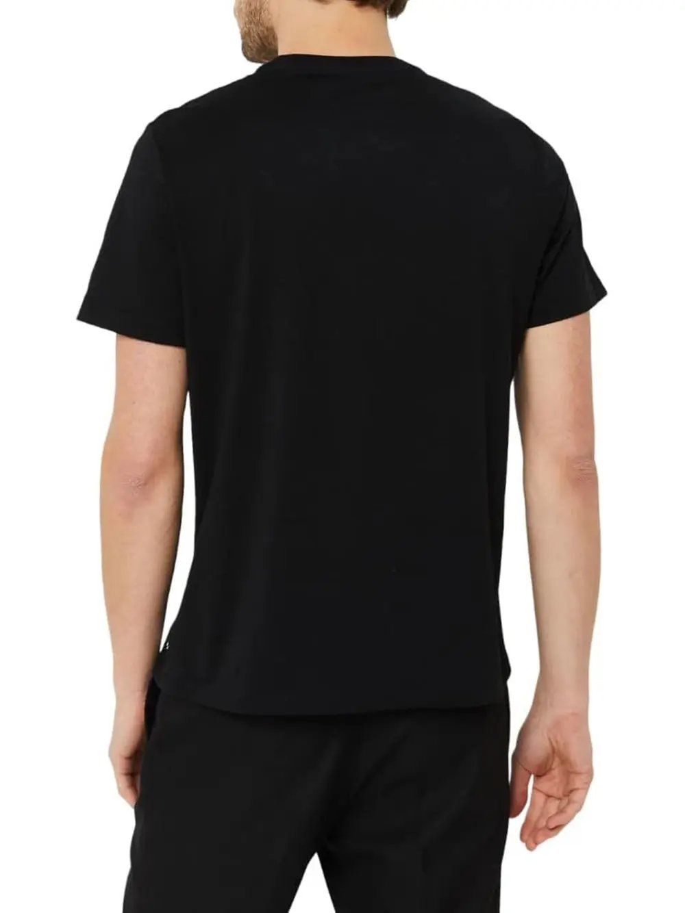 T-Shirt Ralph Lauren Uomo Ss Crew Sleep Top Nero Ralph Lauren Angolo dello Sport