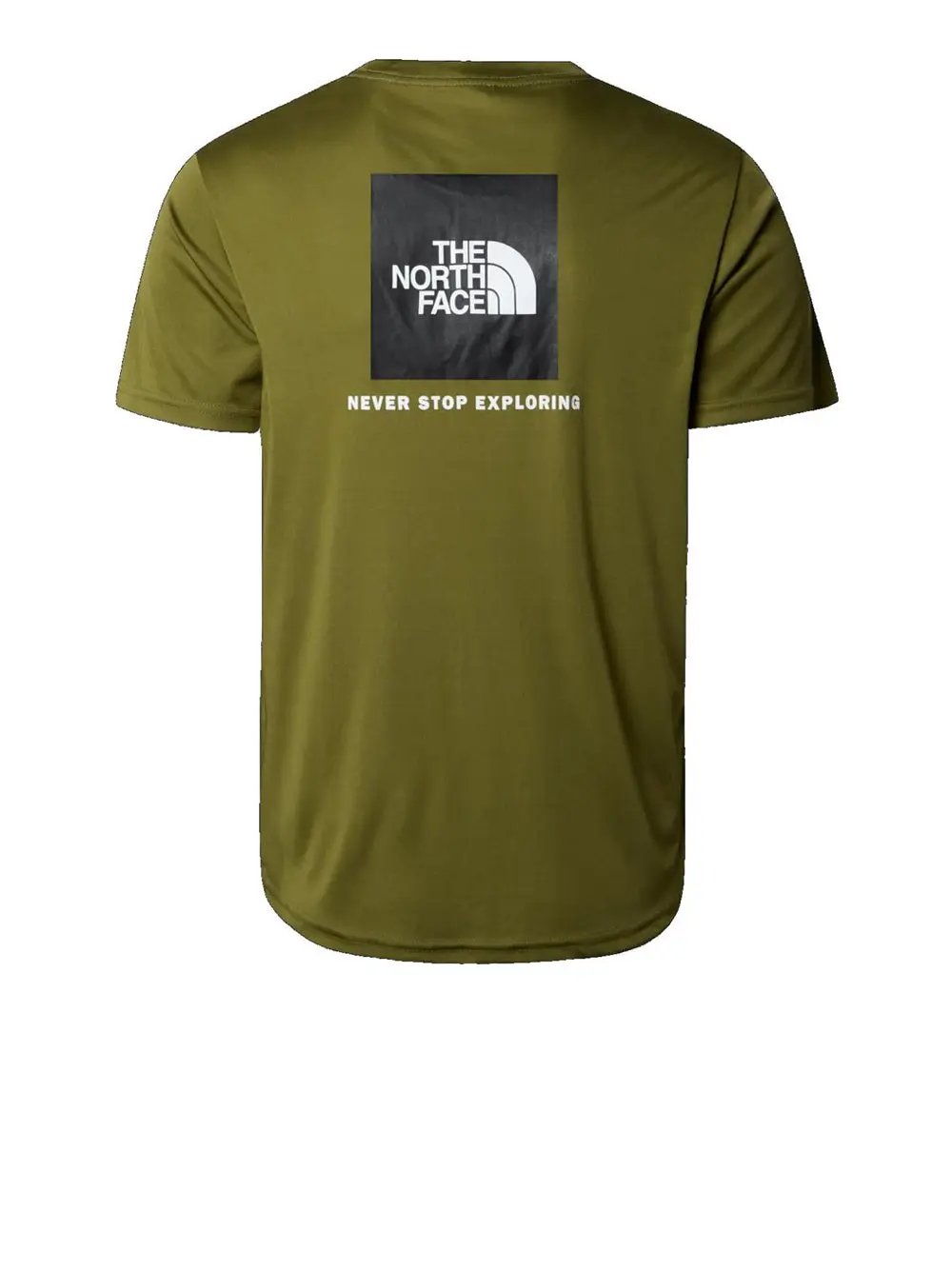 T-Shirt Sportiva The North Face Uomo Reaxion Red Verde The North Face Angolo dello Sport