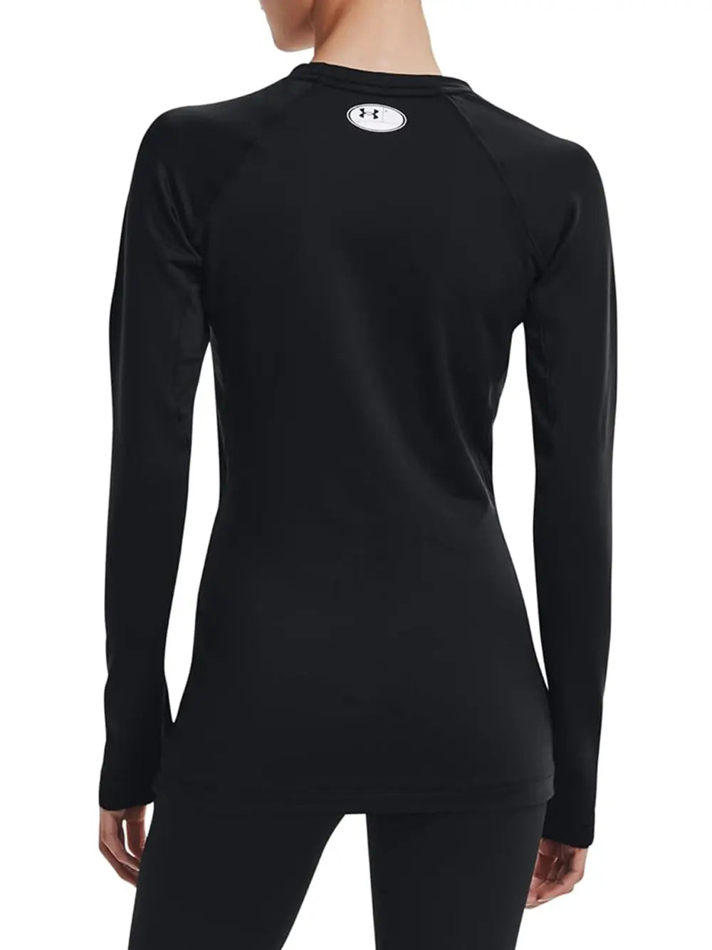 T-Shirt Sportiva Under Armour Donna Ua Authentics Crew Nero Under Armour Angolo dello Sport