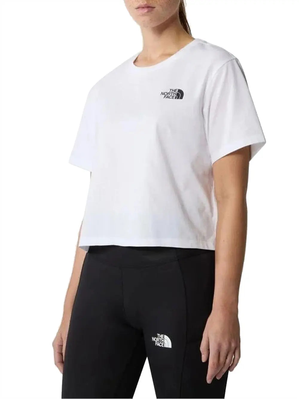 T-Shirt The North Face Simple Dome Cropped Donna - Bianco