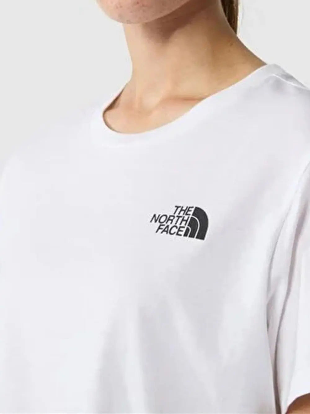 T-Shirt The North Face Simple Dome Cropped Donna - Bianco