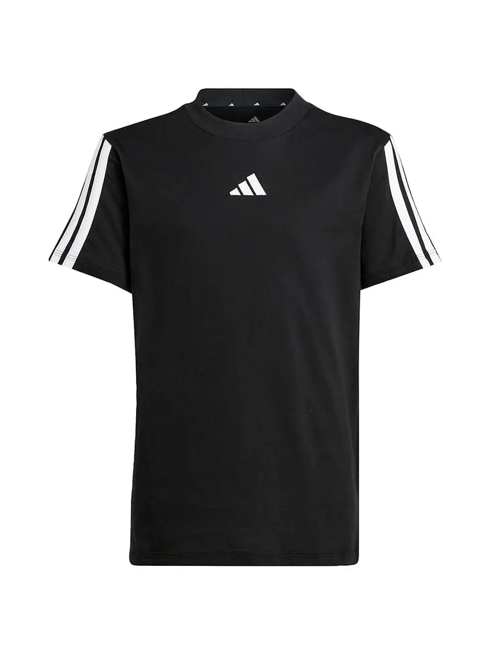 T-shirt Adidas ESSENTIALS 3 STRIPES Bambino - Nero