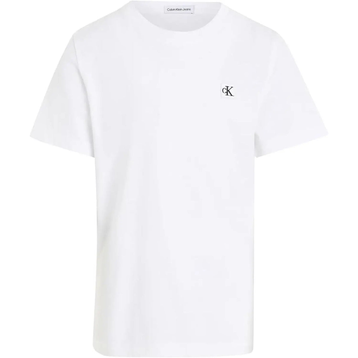 T-shirt CALVIN KLEIN Bambino MONO MINI BADGE REG Bianco CALVIN KLEIN Angolo dello Sport