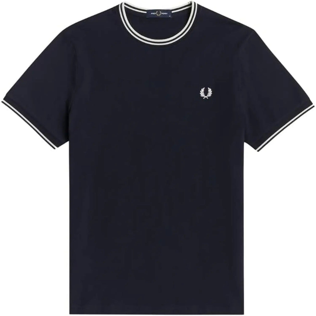 T-shirt FRED PERRY Uomo TWIN TIPPED Navy FRED PERRY Angolo dello Sport