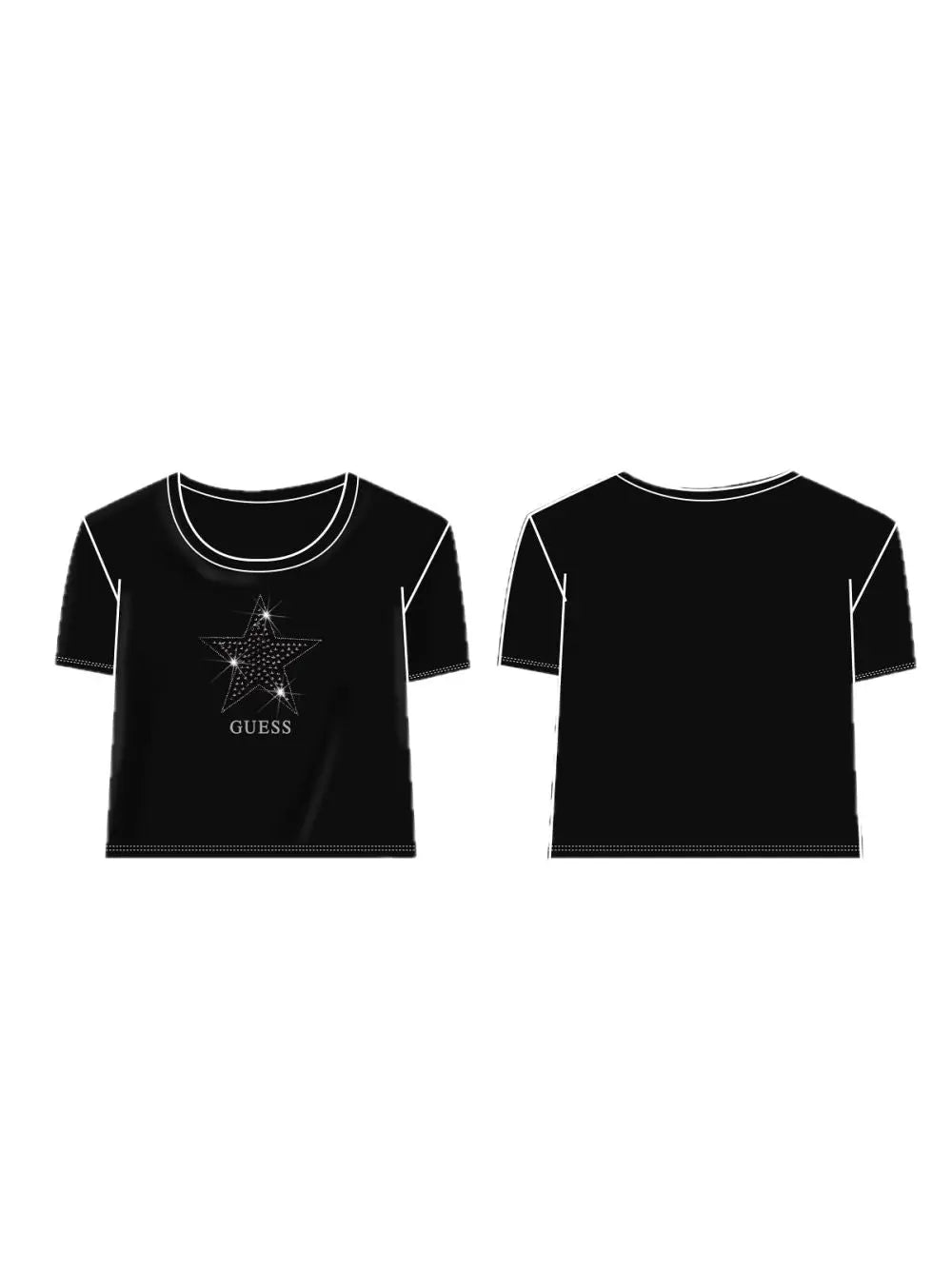T-shirt Guess MIDI Bambina - Nero