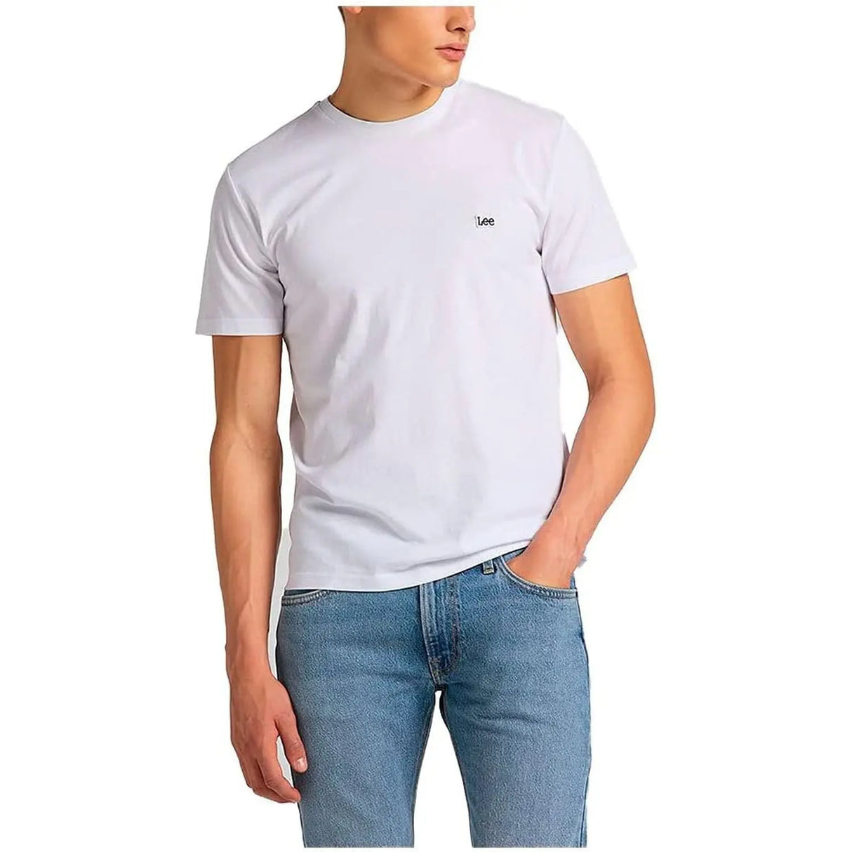 T-shirt LEE Uomo PATCH LOGO Bianco LEE Angolo dello Sport